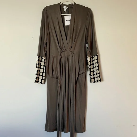 Issa London *Kate Middleton Engagement Dress* Silk Jersey Wrap Effect NWT   - sanvalentin.cl
